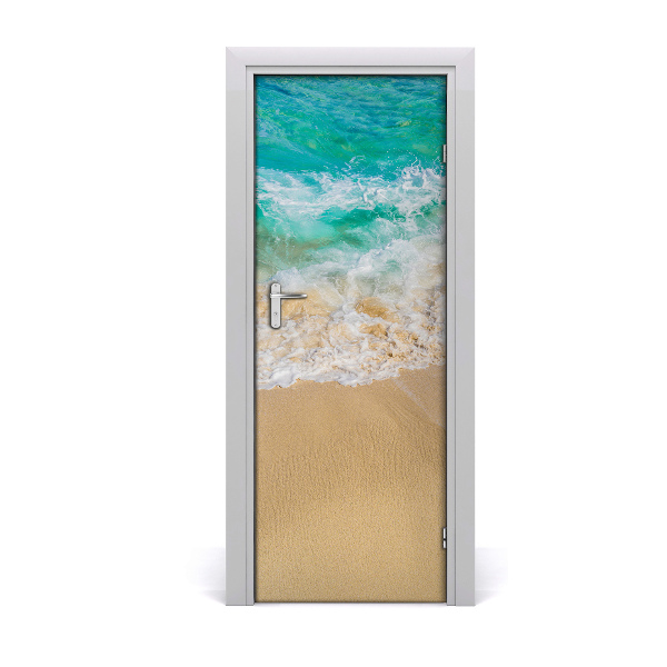 Autocolant uşă Vacanță la mare la plajă