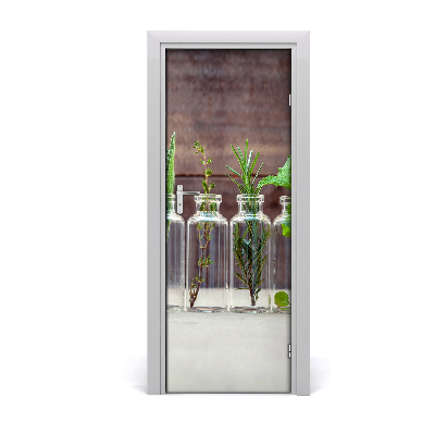 Autocolant pentru uși Ierburi