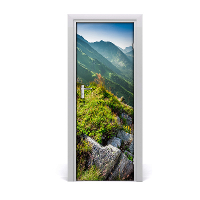 Tapet autocolant pentru uși alpinism