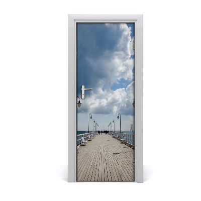 Autocolant de uşă Dig de mare