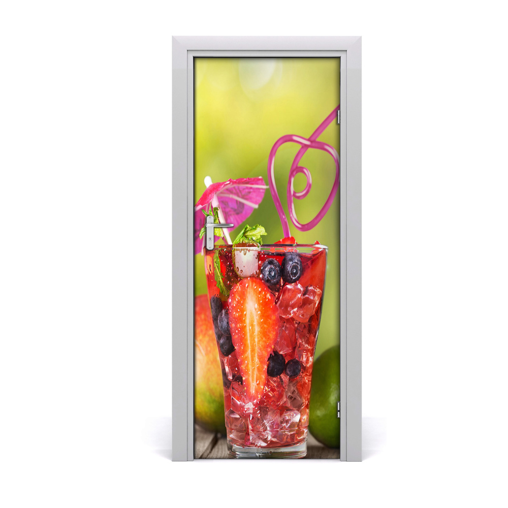 Autocolant de uşă Cocktail de fructe