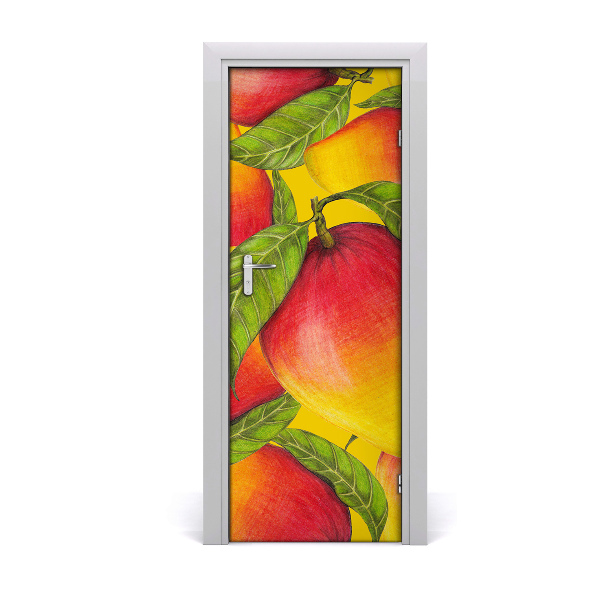 Tapet autocolant pentru uși Desen de mango