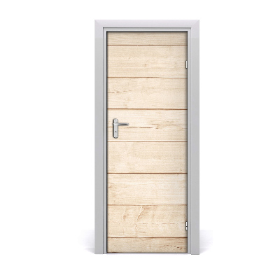 Autocolant de uși Fundal cu plăci luminoase din lemn