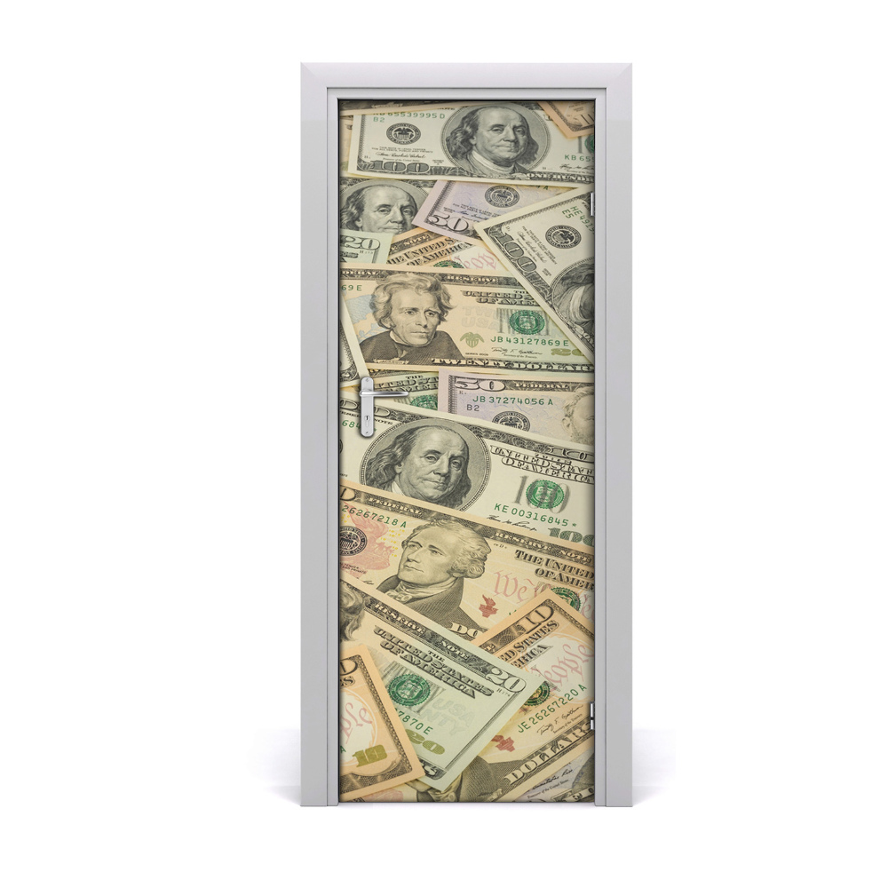 Autocolant de uşă Bancnote de dolari
