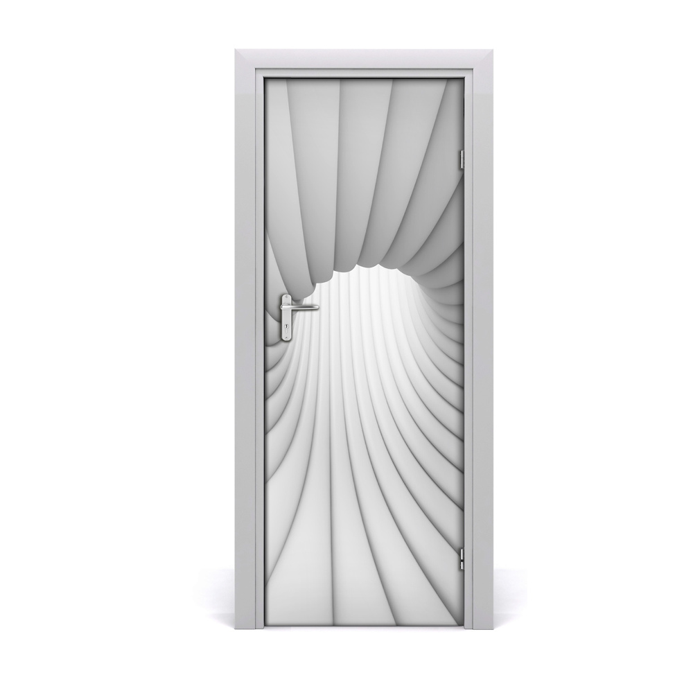 Autocolant uşă Tunel de abstractizare