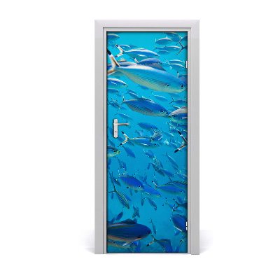 Autocolant uşă Banc de pește