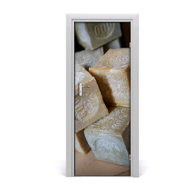 Tapet autocolant pentru uși Săpun făcut manual