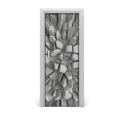 Tapet autocolant pentru uși 3D abstract