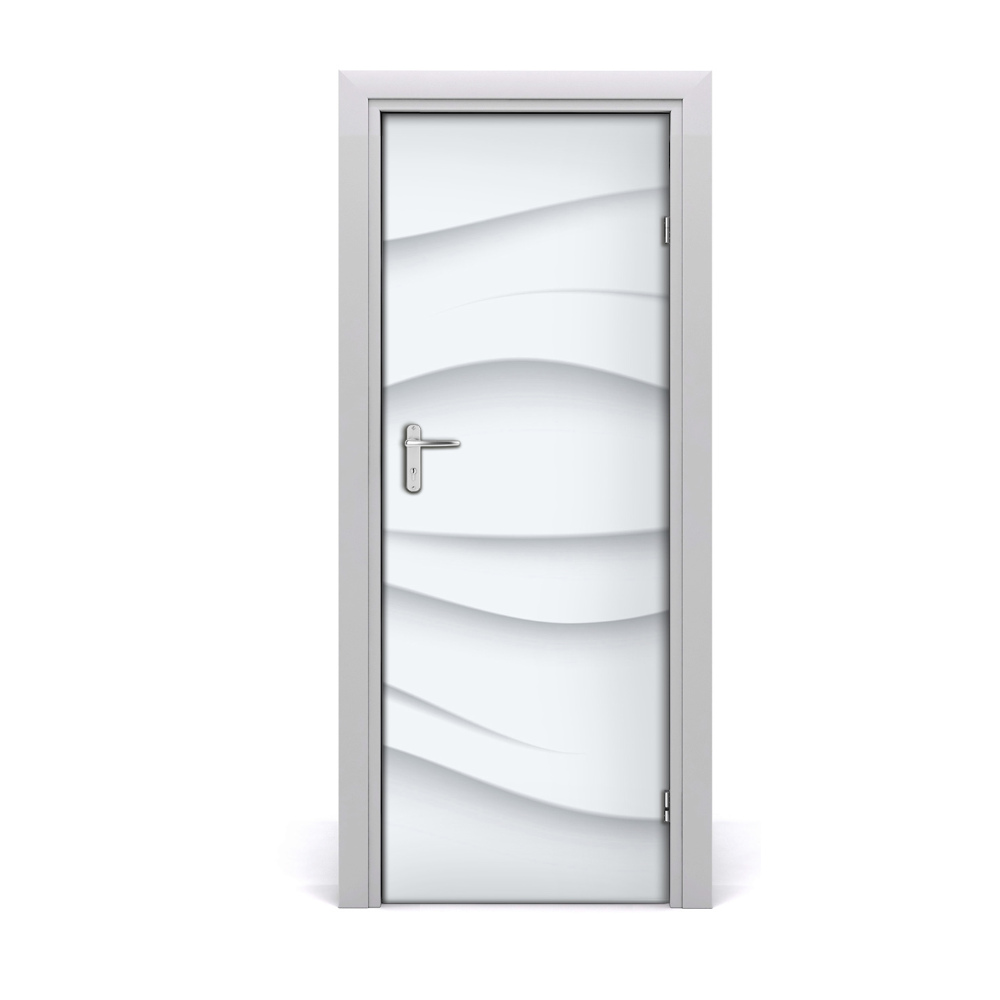 Autocolant pentru uși Valuri abstracte