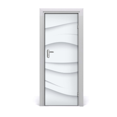 Autocolant pentru uși Valuri abstracte