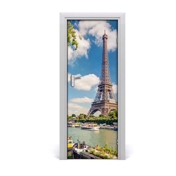 Autocolant uşă Turnul Eiffel Seine