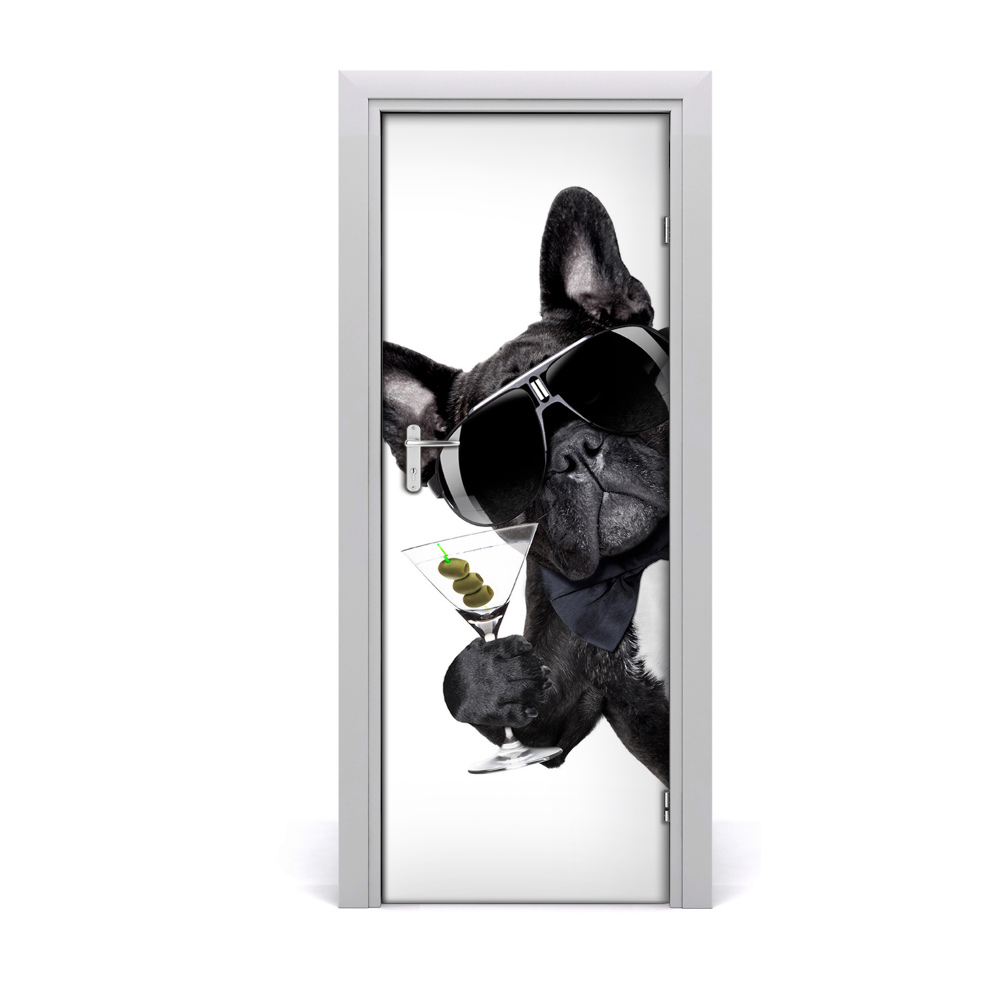 Autocolant uşă Piez în ochelari