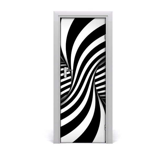 Autocolant pentru uși Vortex abstracție