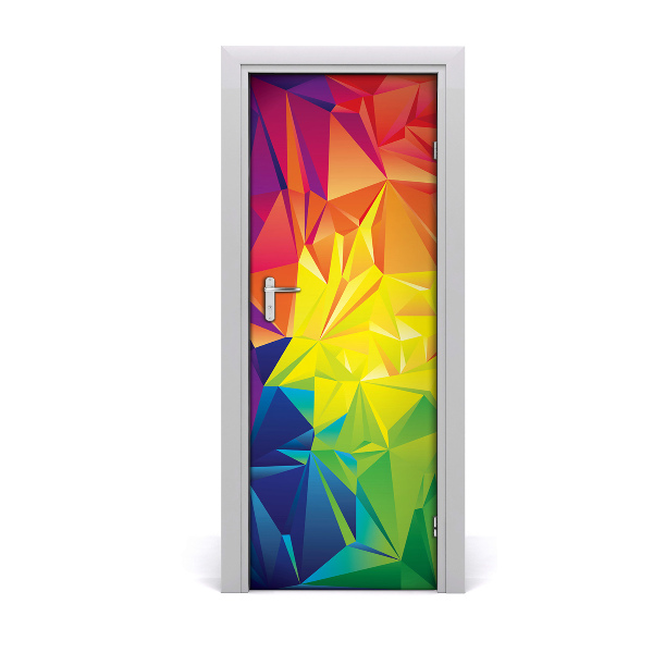 Autocolant de uşă fundal colorat