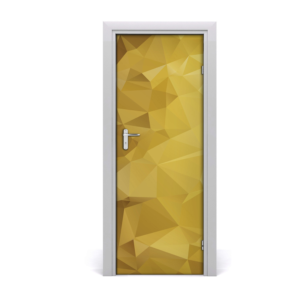 Autocolant de uși Fond galben