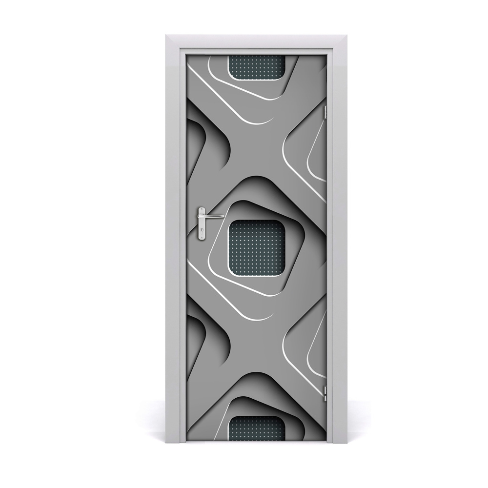 Autocolant uşă Abstracție 3D