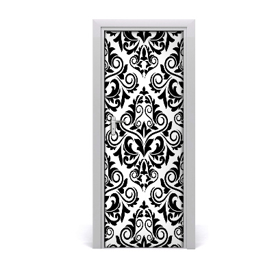 Autocolant pentru uși Model de ornamente