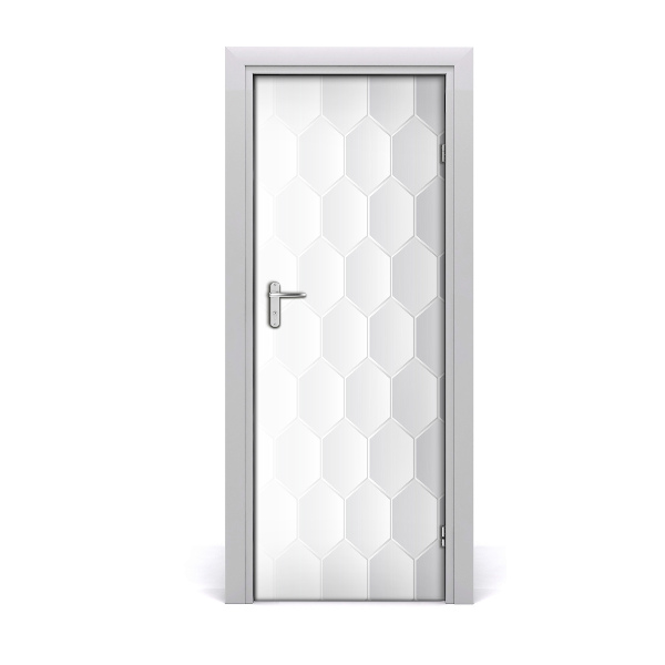 Autocolant de uşă Fundal geometric