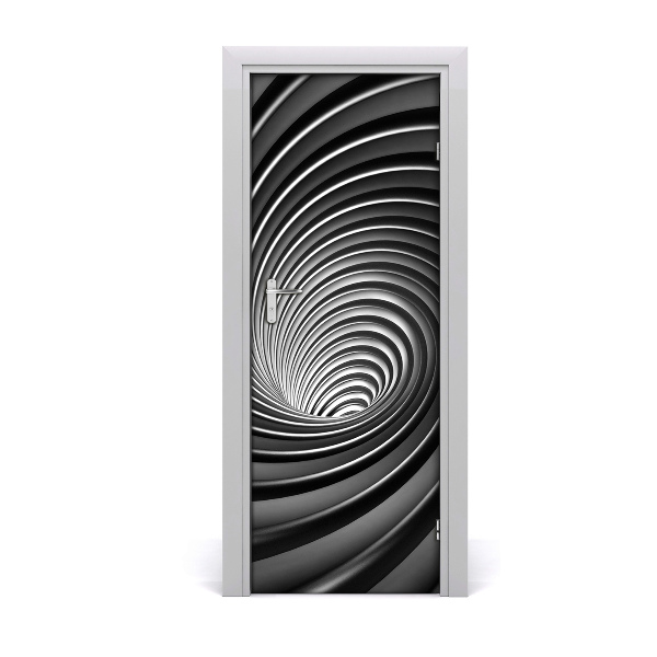 Autocolant de uși Vârtej abstract