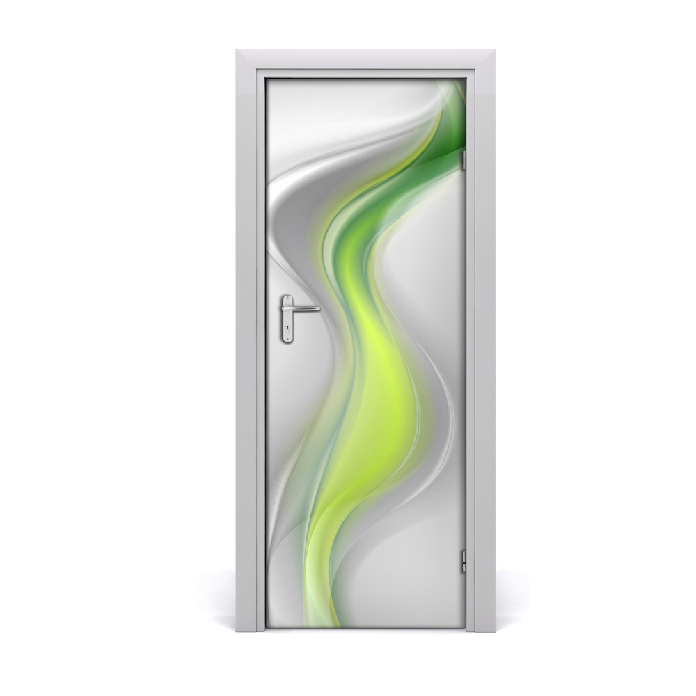 Autocolant pentru uși Abstractizare valuri