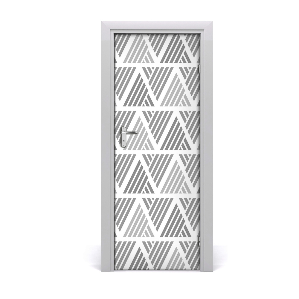 Autocolant de uşă Fundal triunghiuri geometrice