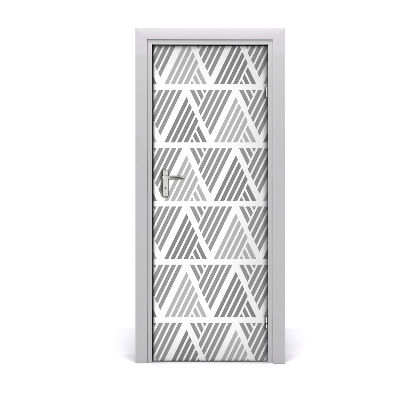 Autocolant de uşă Fundal triunghiuri geometrice