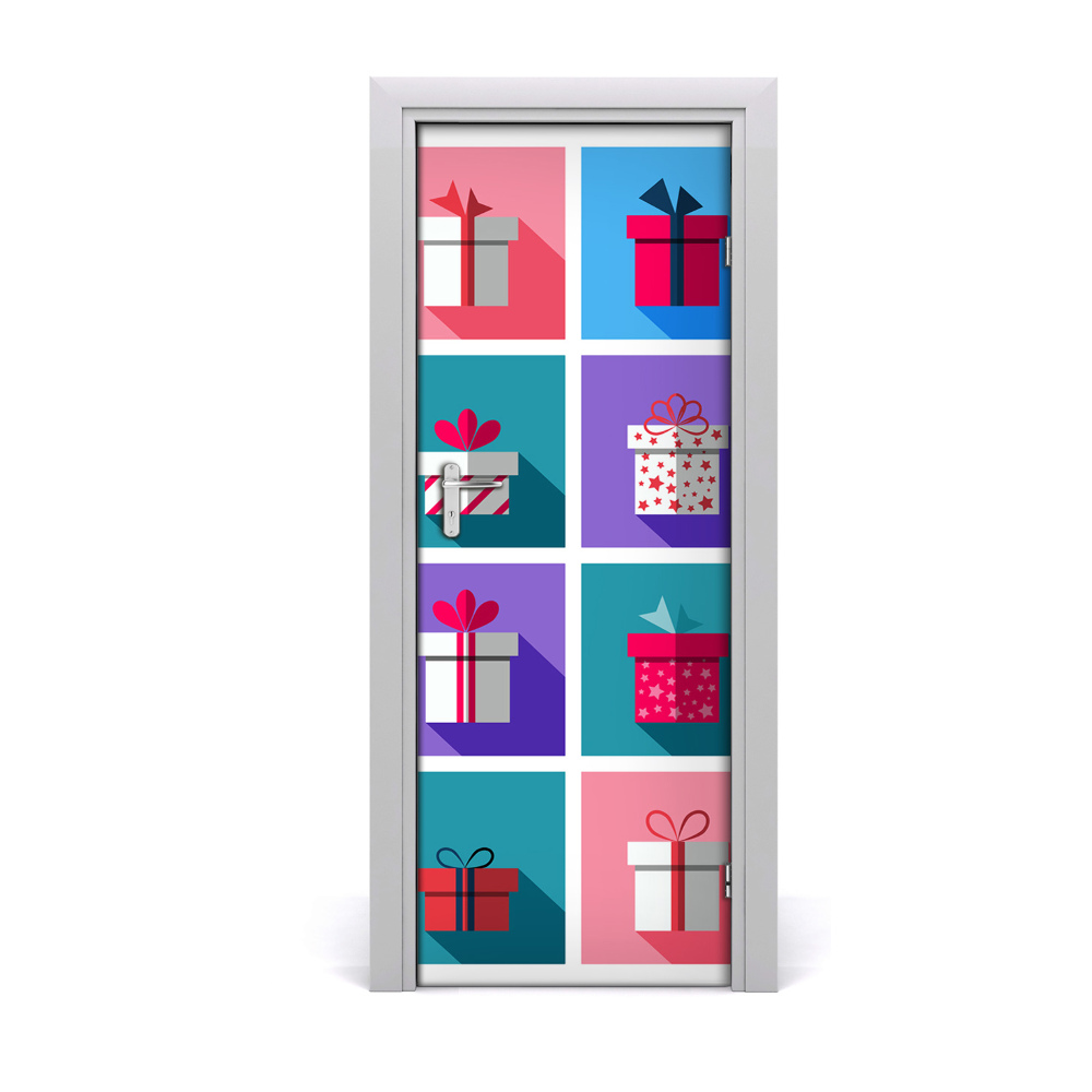 Autocolant de uşă Cadouri