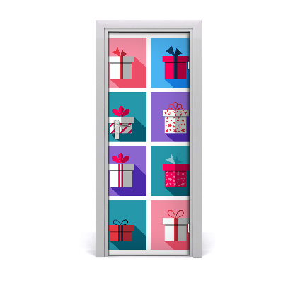 Autocolant de uşă Cadouri