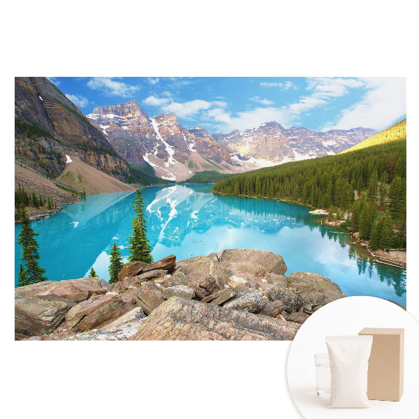 Tapet nețesut Panoramă montană a lacului