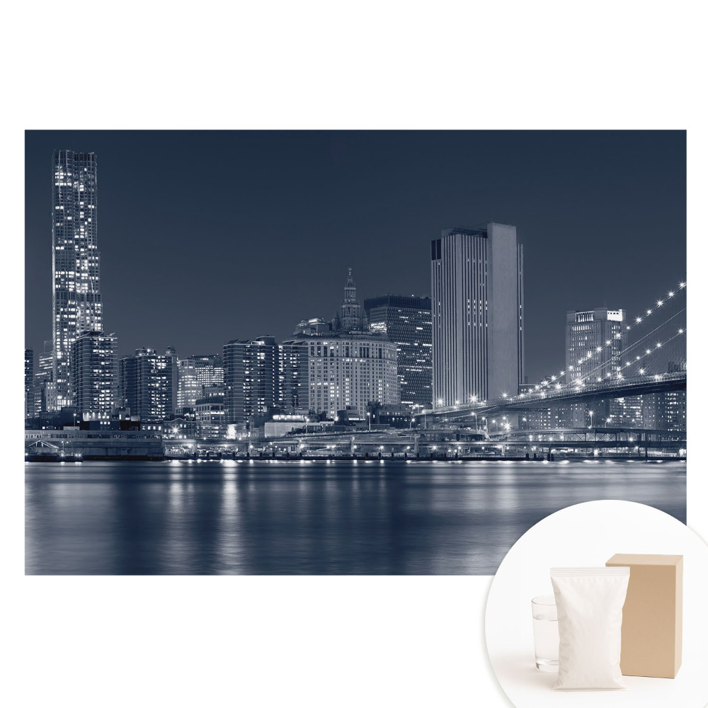 Tapet fotografic pe material nețesut Panoramă nocturnă a orașului