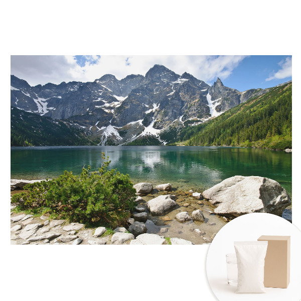 Tapet fotografic nețesut Munții reflectați în lac