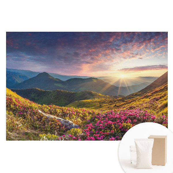 Tapet fotografic pe material nețesut Peisaj montan în soare