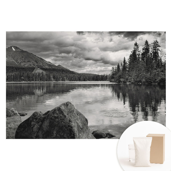 Fototapet cu imprimeu pe material nețesut Peisaj montan lac copaci