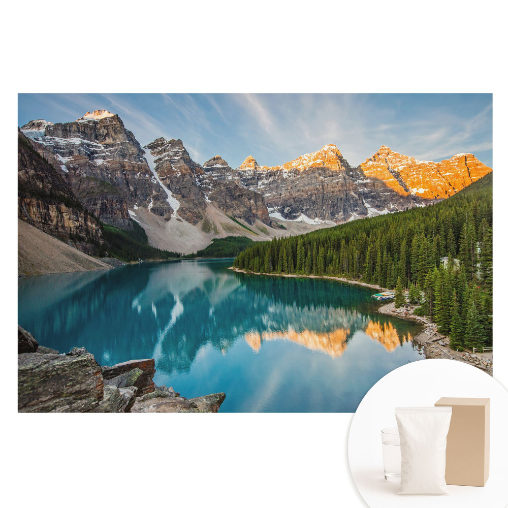 Tapet fotografic pe material nețesut Panoramă montană cu un lac