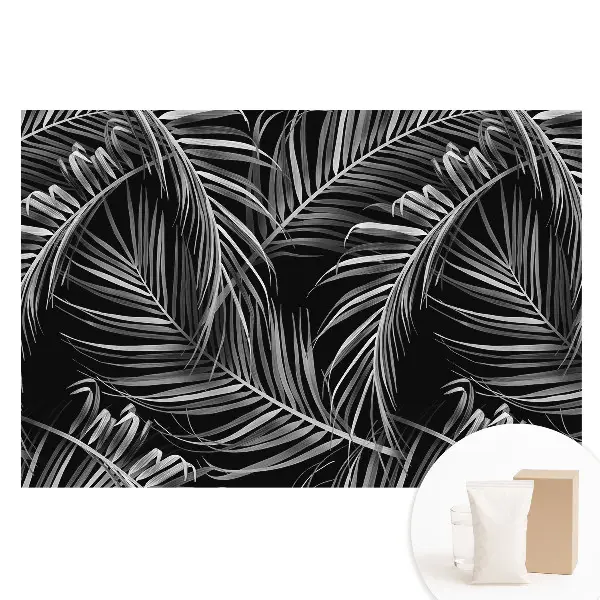 Tapet fotografic din material nețesut cu motiv modern de frunze de palmier