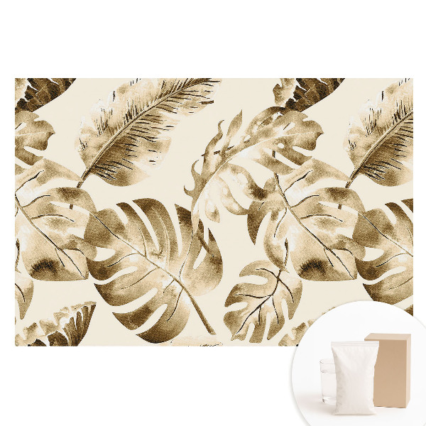 Tapet foto mare pentru perete Model clasic de frunze tropicale