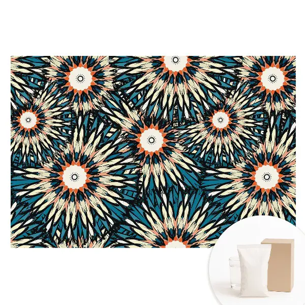 Fototapet din material nețesut cu design floral repetitiv