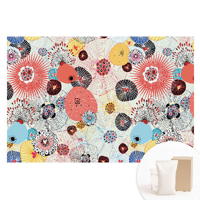 Tapet fotomural din material nețesut cu model floral colorat