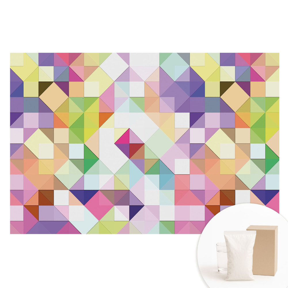 Fototapet cu imprimeu pe material nețesut Mozaic geometric în culori vii