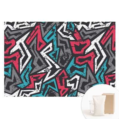 Tapet nețesut cu imprimeu Graffiti geometric cu energie proaspătă