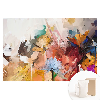 Tapet fotografic nețesut Flori abstracte, energia culorilor