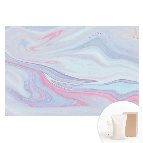 Tapet fotografic din material nețesut cu design abstract în nuanțe pastelate Armonie dinamică