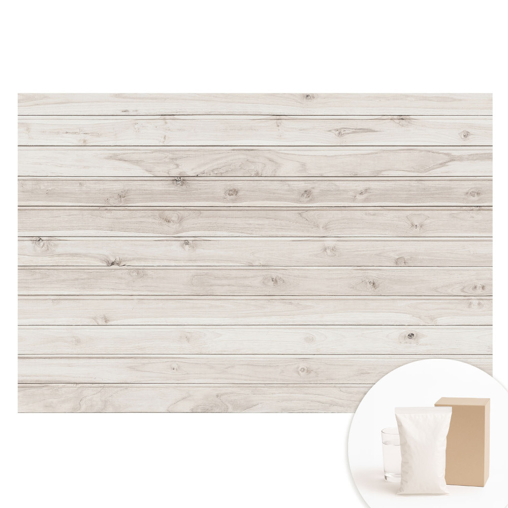 Tapet foto pe material nețesut Plăci de lemn deschis la culoare, aranjate orizontal