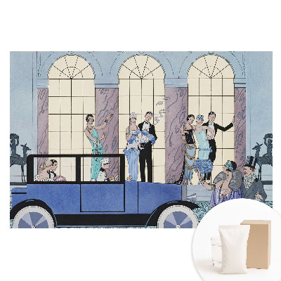Tapet nețesut cu personaje elegante din anii 1920