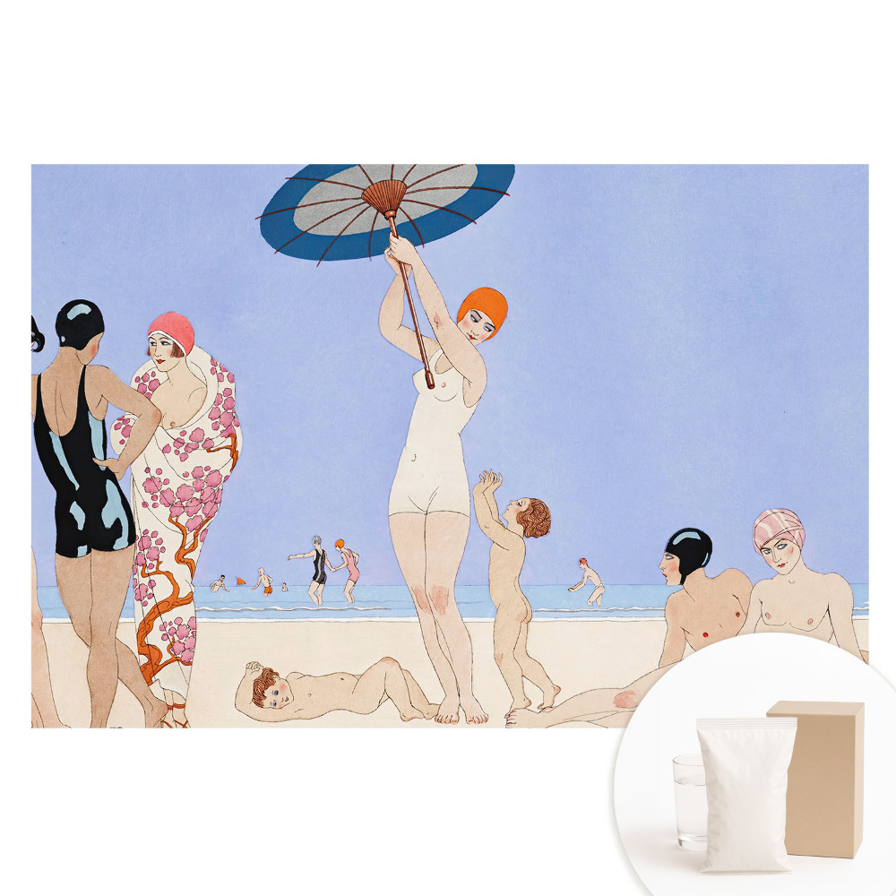 Tapet fotografic nețesut Relaxare retro pe plajă