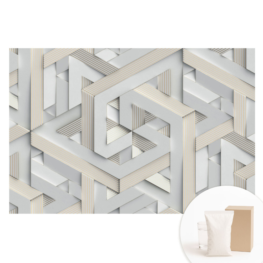 Tapet nețesut Forme geometrice tridimensionale