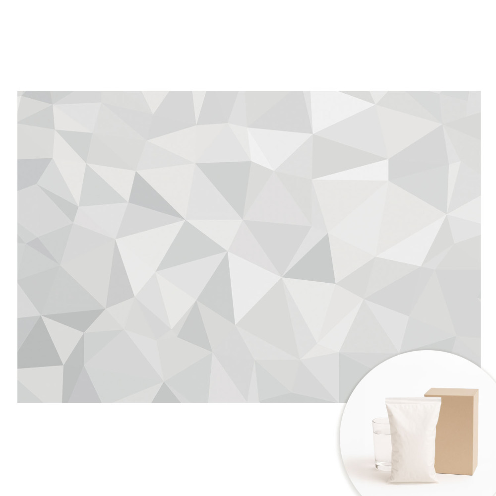 Tapet nețesut cu imprimeu Griuri geometrice, armonia minimalismului
