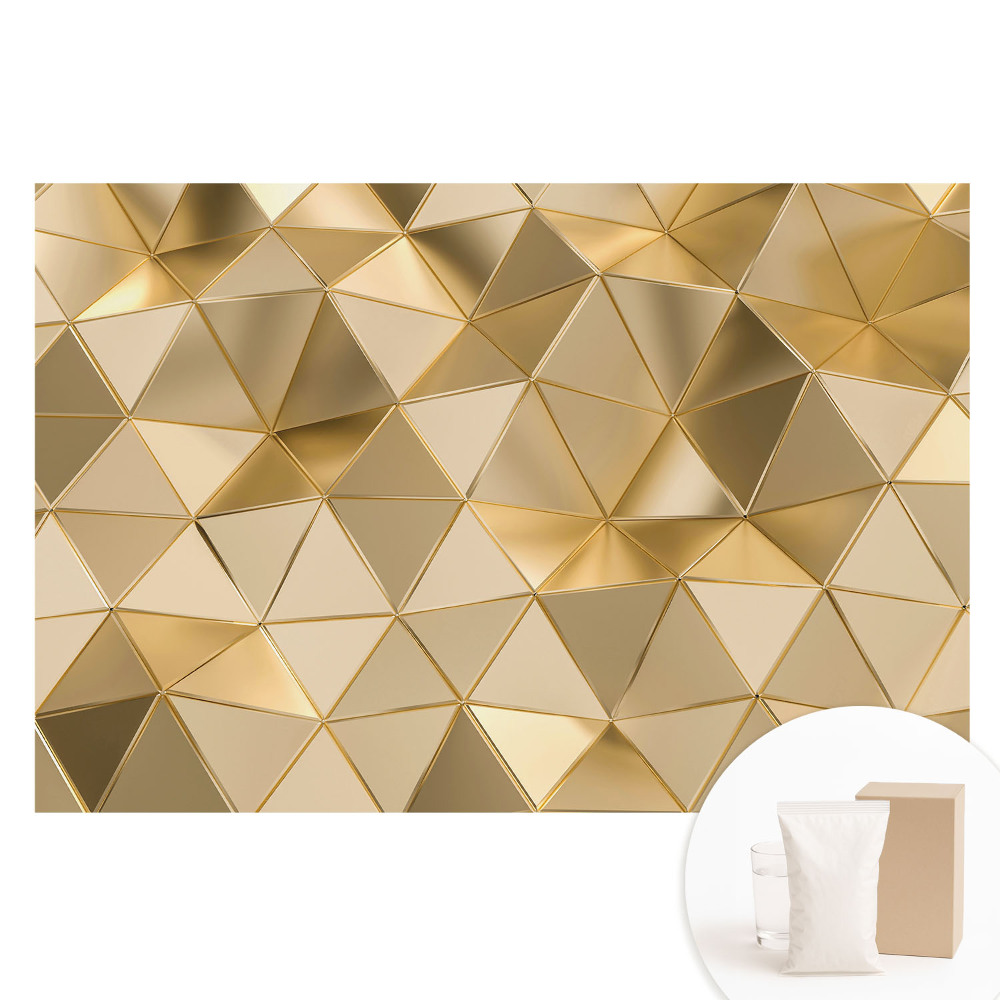 Tapet nețesut cu imprimeu Triunghiuri geometrice, eleganță modernă