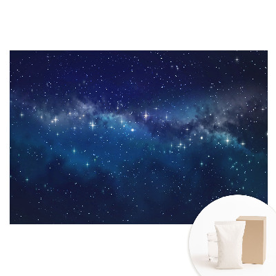 Tapet nețesut cu imprimeu Peisaj nocturn cosmic