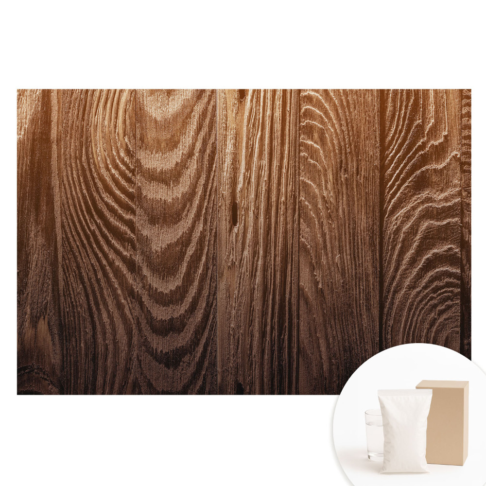 Tapet nețesut cu imprimeu Căldura rustică a plăcilor cu aspect de lemn